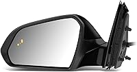 Vista 18 de DNA Motoring OEM-MR-HY1320239 Heated Powered Left Driver Side Door View Mirror W/Blind Spot Detection & Turn Signal Compatible with 2018-2019 Sonata