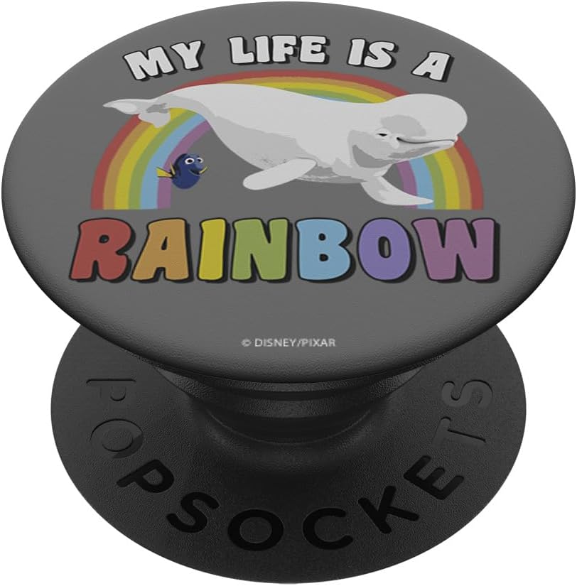 Disney Pixar Finding Dory Bailey Dory My Life Is A Rainbow PopSockets MagSafe PopGrip for iPhone
