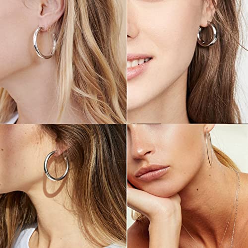 36 Pairs Gold Earrings Set For Women Girls, Fashion Pearl Chain Link Stud Drop Dangle Earrings Multipack Hoop Earring Packs, Hypoallergenic Earrings For Birthday Party Jewelry Gift #TOP2