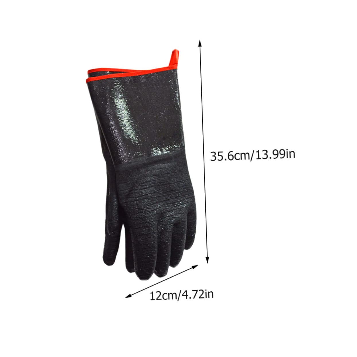 Tofficu Guanti da Forno Resistenti al Calore e Impermeabili in Neoprene Multipurpose e Lavabili in Lavatrice Nero per Cucina e Barbecue All'aperto