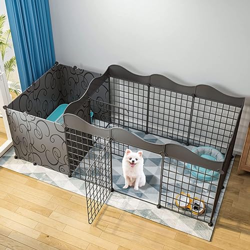 Enclos en métal pour chiot et chaton : la solution idéale pour stopper les bêtises à la maison