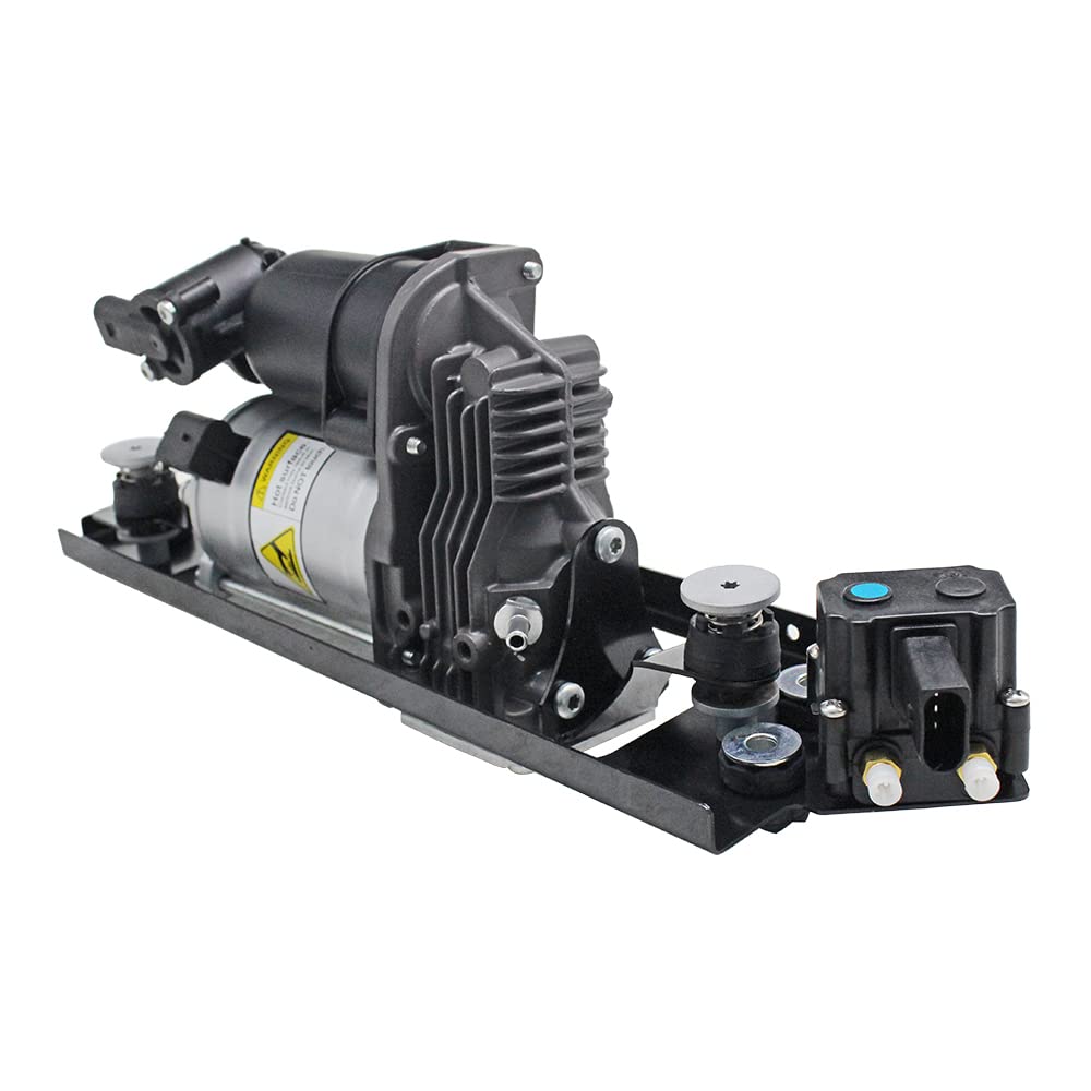 Para BMW E61 2006-2010 Conjunto de bomba de compresor de suspensión de aire con soporte y válvula de bloqueo 37106793778