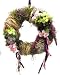 Produktbild Tisch- oder Türkranz rund ø 28 cm - Kranz aus Naturmaterialien, mit Beeren und Rosen - Sommer - Herbst - Winter als Willkommensgruß (Art.893)