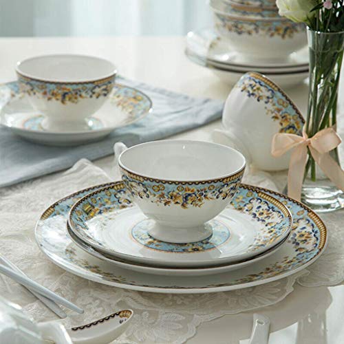 Stilvolle Speiseteller, Keramik-Geschirrsets, 48-teiliges Geschirrset Teller/Schüssel/Suppentopf 8 Stilvolle Speiseteller, Keramik-Geschirrsets, 48-teiliges Geschirrset Teller/Schüssel/Suppentopf