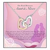 Alittlecare Niece Gifts from Auntie - Aunt Gifts - Aunt Niece Necklace for Birthday Christmas Graduation Wedding With Nice Message Card and Box
