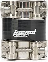 Vista 2 de Kit de tubos coupadores de silicona recta de alta temperatura de 2.25" ID de 4 capas + abrazaderas de manguera (2.244 in, negro)