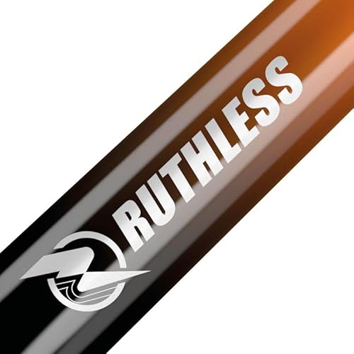 RUTHLESS Deflectagrip Polycarbonate Dart Shafts | Durable Stems with Springs in Medium Length, 49mm, Black & Orange, 3 Sets (3XS1583) - Image 4