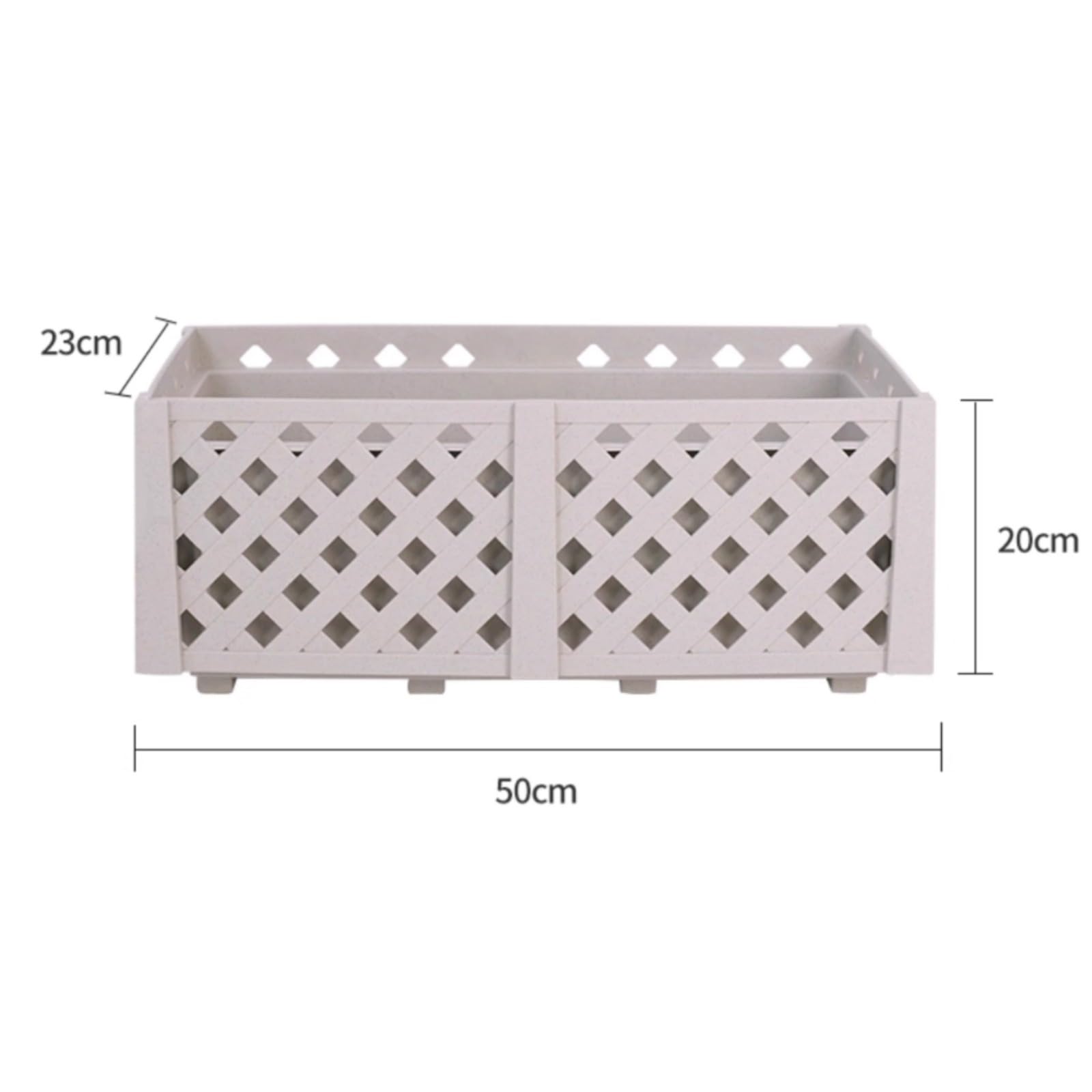Pot De Fleurs Rectangulaire À Suspendre À La Balustrade du Balcon Support Suspendu pour Balustrade Jardin en Pot pour Cour Terrasse Ou Jardin(Blanc)