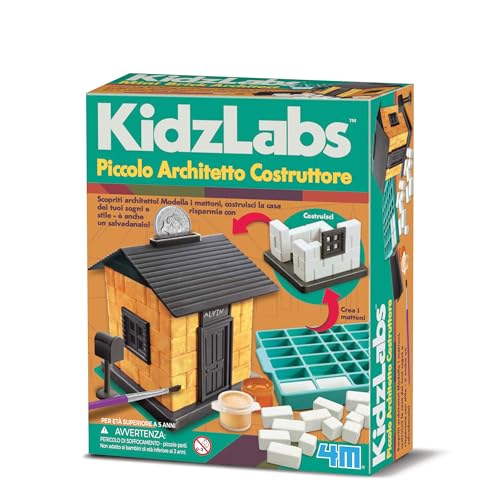 4M KidzLabs Piccolo Architetto Costruttore – Set Educativo per Costruire