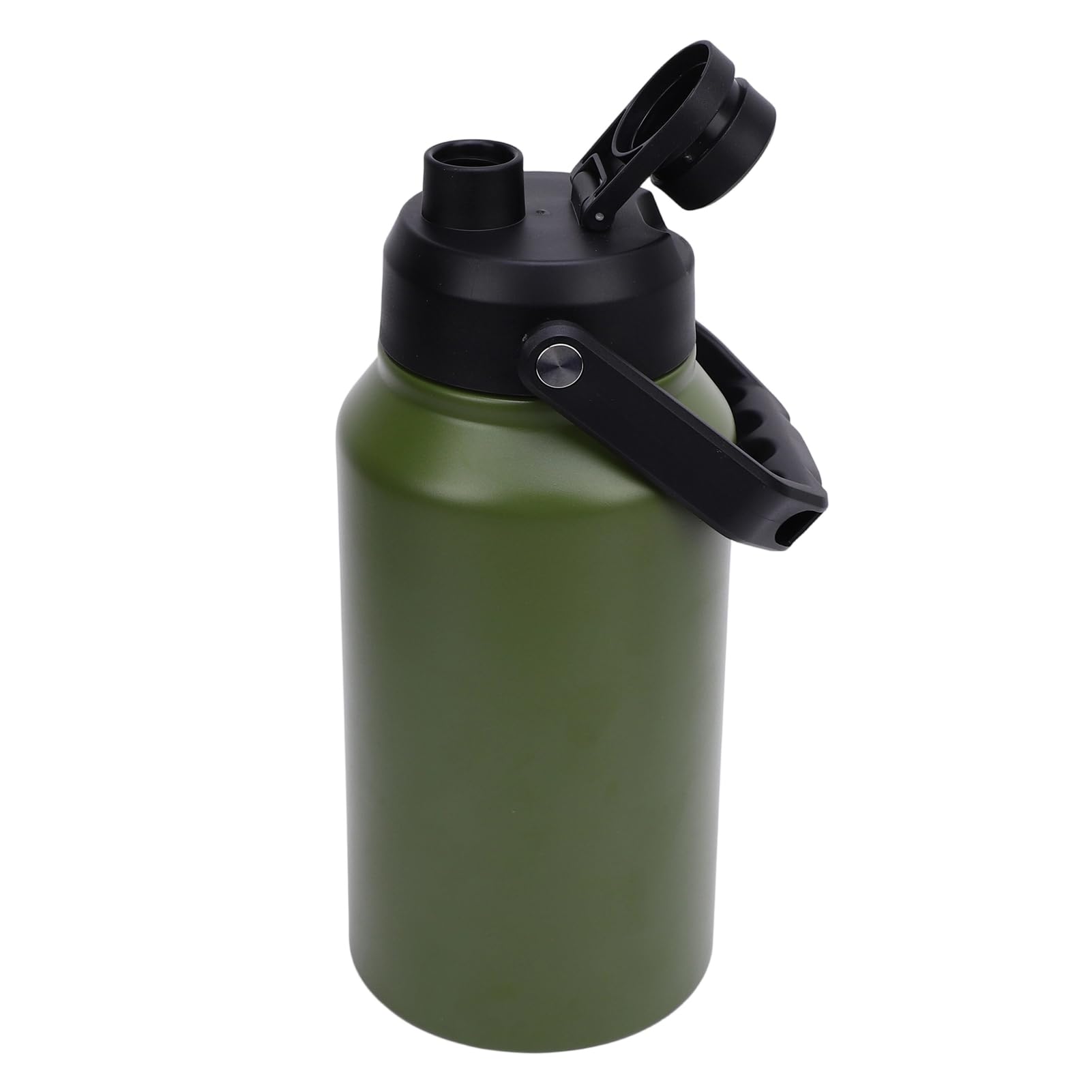 Omabeta Botella de Agua Aislada de 3L con Boca Ancha para Viajes, Gimnasio, Deportes, Acero Inoxidable, Mantiene el Frío 48H Caliente 24H (verde oliva)