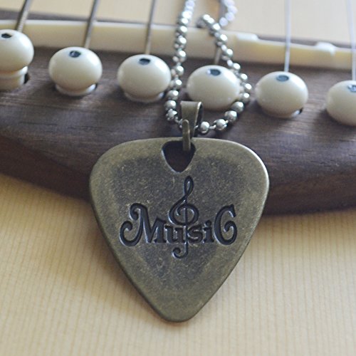PUNK Pendentif médiator acier inoxydable pour guitare basse électrique Variety Creative Designs Yellow bronze - Les Beatles, Paul McCartney, John Lennon, RIngo Starr, George Harrison PUNK Pendentif médiator acier inoxydable pour guitare basse électrique Variety Creative Designs Yellow bronze – Image 5