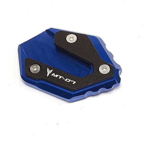 Miniatura 9 de EDKAY for Yamaha MT07 MT 07 MT-07 2014-2019 2018 2020 2021 Motorbike Kickstand Sidestand Side Stand Enlarge Extension Pads with Logo Side Frame feet