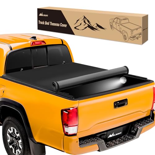 Image of Nilight Soft Roll Up Tonneau Cover for Toyota Tacoma 2016-2023 6ft Bed