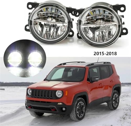 Feux antibrouillard Jeep Renegade 2017 remplacer phare cassé DRL transparent - 5