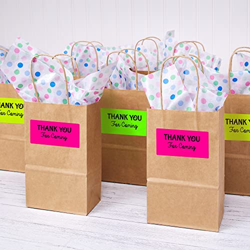 Avery Printable Address Labels With Sure Feed, 2" X 4", Assorted Neon (Magenta, Green And Yellow), 150 Blank Mailing Labels (5978) #TOP6