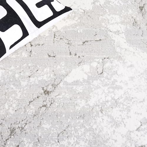 Tapete corredor SAFAVIEH Hanna Collection 2' x 8' gris y marfil miniatura 6