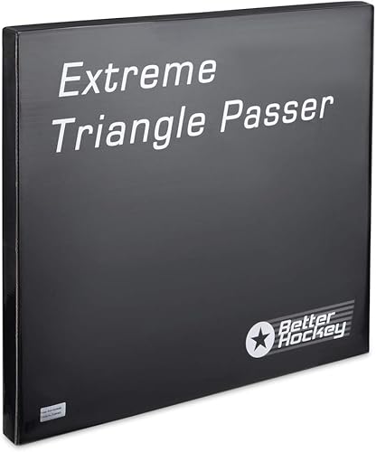 Miniatura 7 de Better Hockey Extreme Triangle Passer - Rebotador de disco de acero resistente para un solo temporizador, mejora las habilidades de paso, disparo y