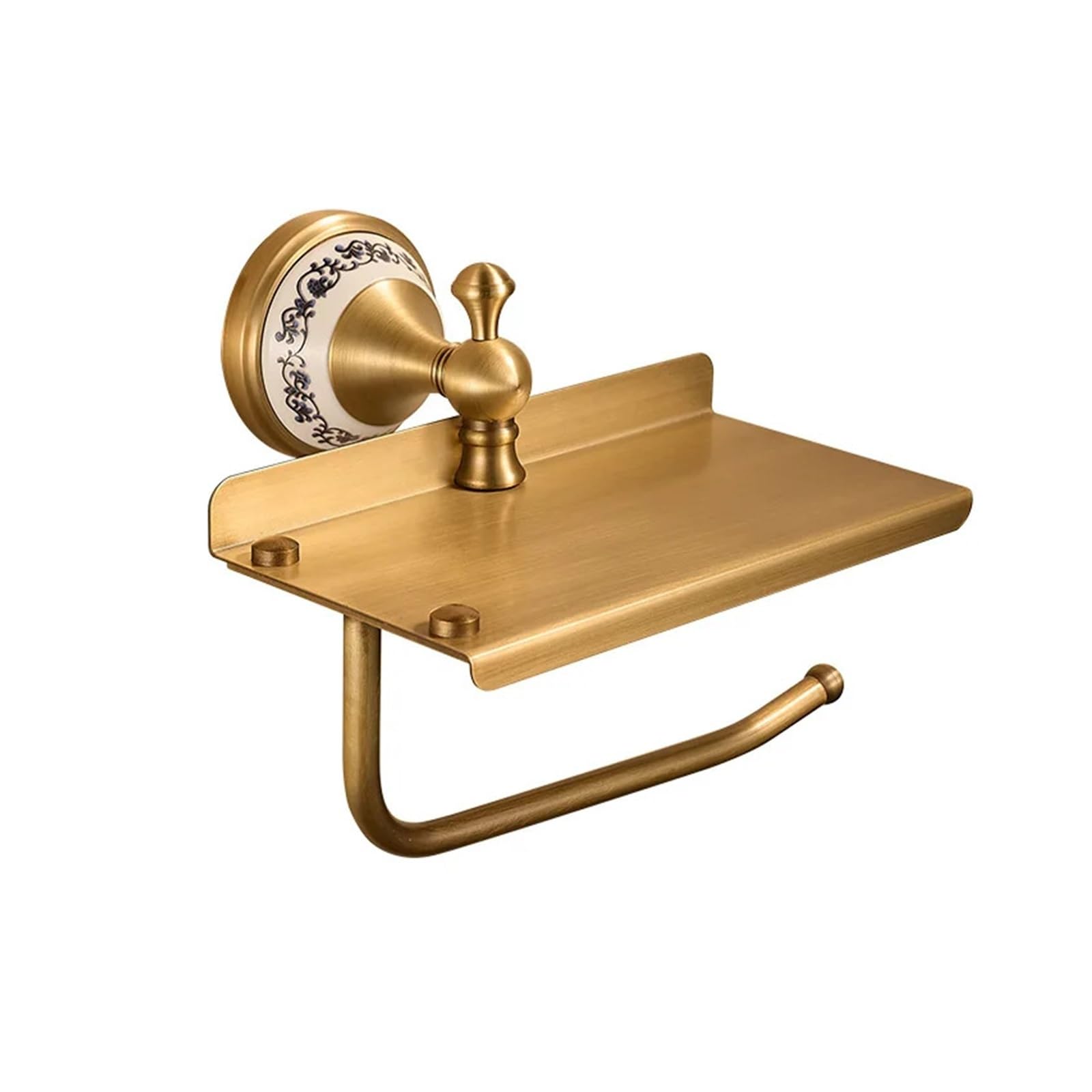 Brushed Brass Toilet Paper Holde Antique Brass Toilet Paper Holder Wall Mount Brushed for bathroom home renovation wall mounted