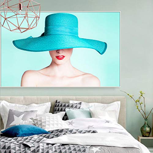 Impression murale nordique de personnage sur toile haut de gamme 60x80 cm