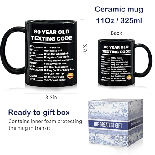 Taza de cerámica 11 oz color negro con caja regalo miniatura 3
