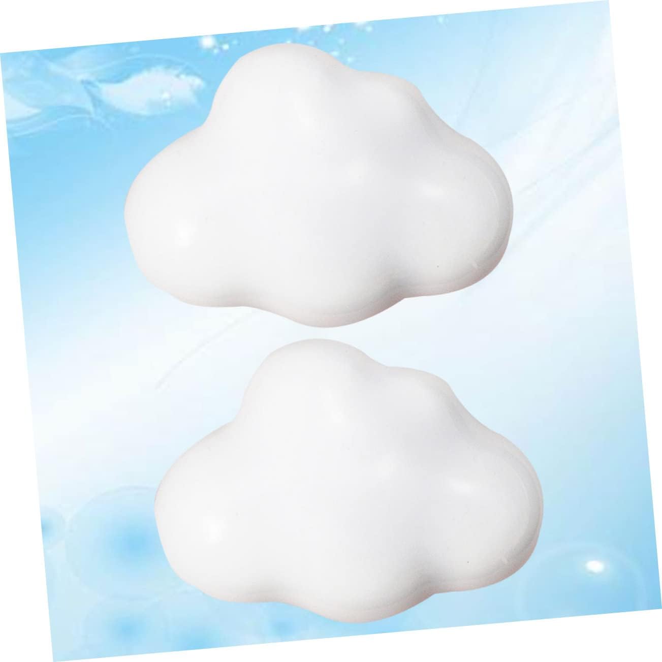 2pcs Cartoon Drawer Molds Replacement for Knob Shop Nursery Porcelain Delicate Bar Dresser Silicone Chest Handles Hardwares Cloud Creative Pull Decoration Color Handle ( Color : White , Size : 4.8*2.8