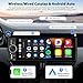 Inefala Autoradio Bluetooth 1 Din mit Wireless Carplay und Android Auto Radio mit 6,28-Zoll-Bildschirm mit Bluetooth, Mirror Link, unterstützt FM/RDS, EQ, USB, Typ C, AUX, USB-Aufladung