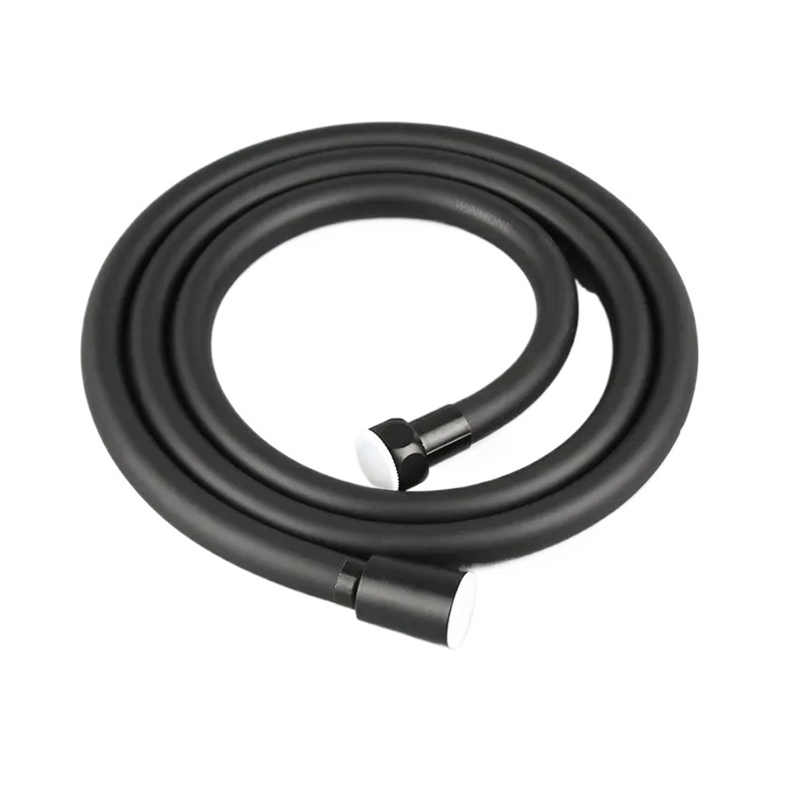 Tuyau de douche flexible en PVC, antirouille, connecteur G1/2, for pommeau de douche, robinet, cuisine, alimentation en eau durable(schwarz)