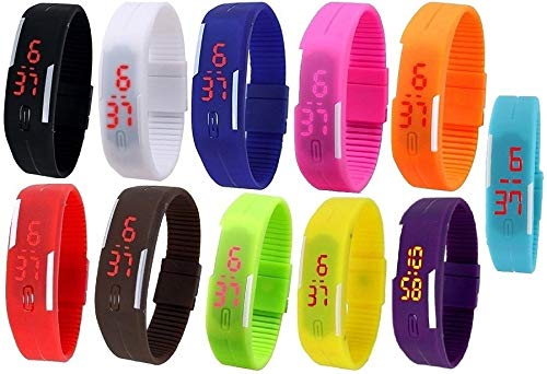 Pappi-Haunt Digital Multi-Colour Dial Women's LED Sports Watch-LED Digital Watches