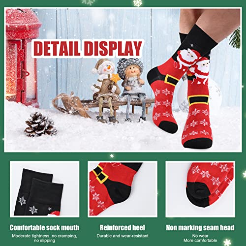 Moonlight Manor Calze Di Natale Per Gli Uomini, 6 Pack Mens Calze Di Natale, Calze Di Natale It Taglia 37-46 - 4