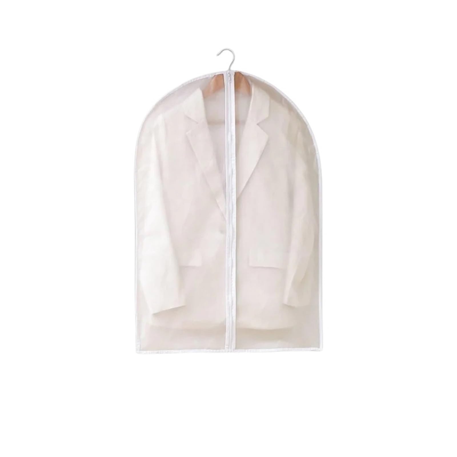 Clothes Rail Cover Clothes Dust Cover Fully Enclosed Wardrobe Stereo Transparent Home Coat Hanging Bag(60X80CM,3PCS)