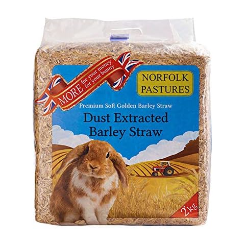 norfolk Pastures Economy 4x2kg Premium Dust Extracted Hay Or Straw For Small Animals (Straw) Cover