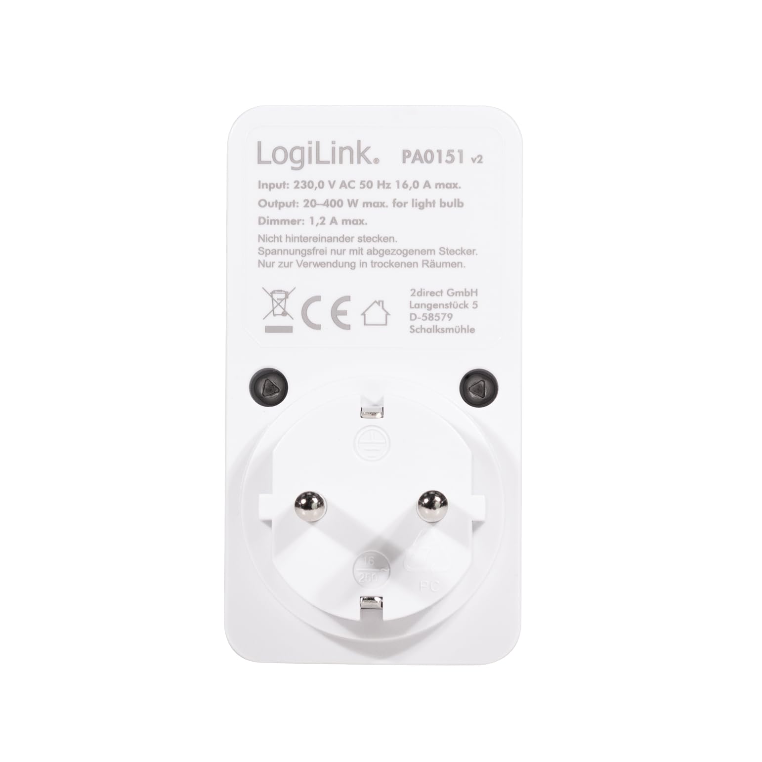LogiLink Enchufe Adaptador, PA0151