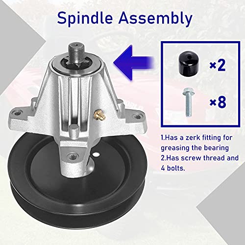 image for Youxmoto (2Pcs) 618-04822 Spindle Assembly with Pulley Compatible with