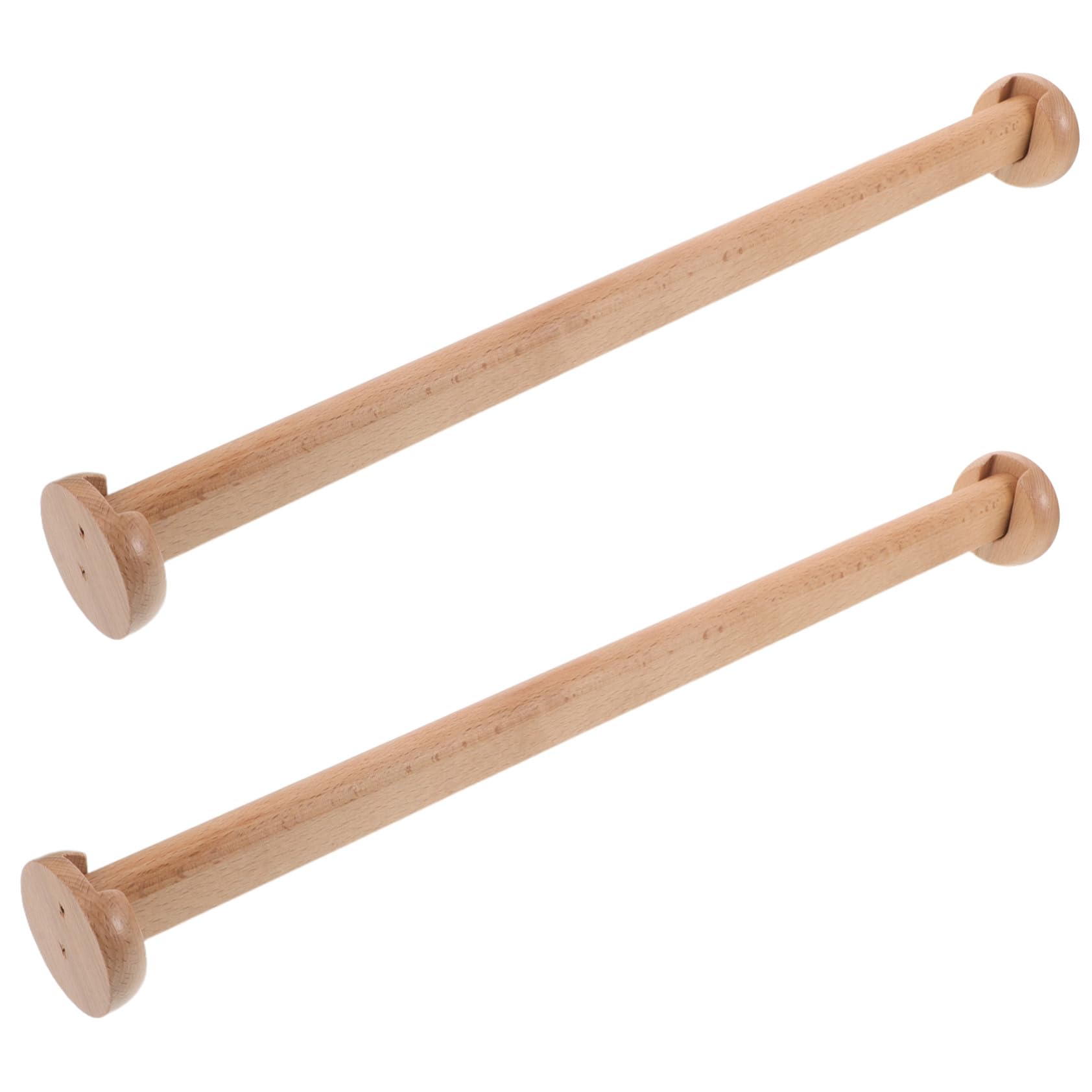 Kit tringle de penderie en bois avec supports MAGICLULU pour l'organisation de dressing