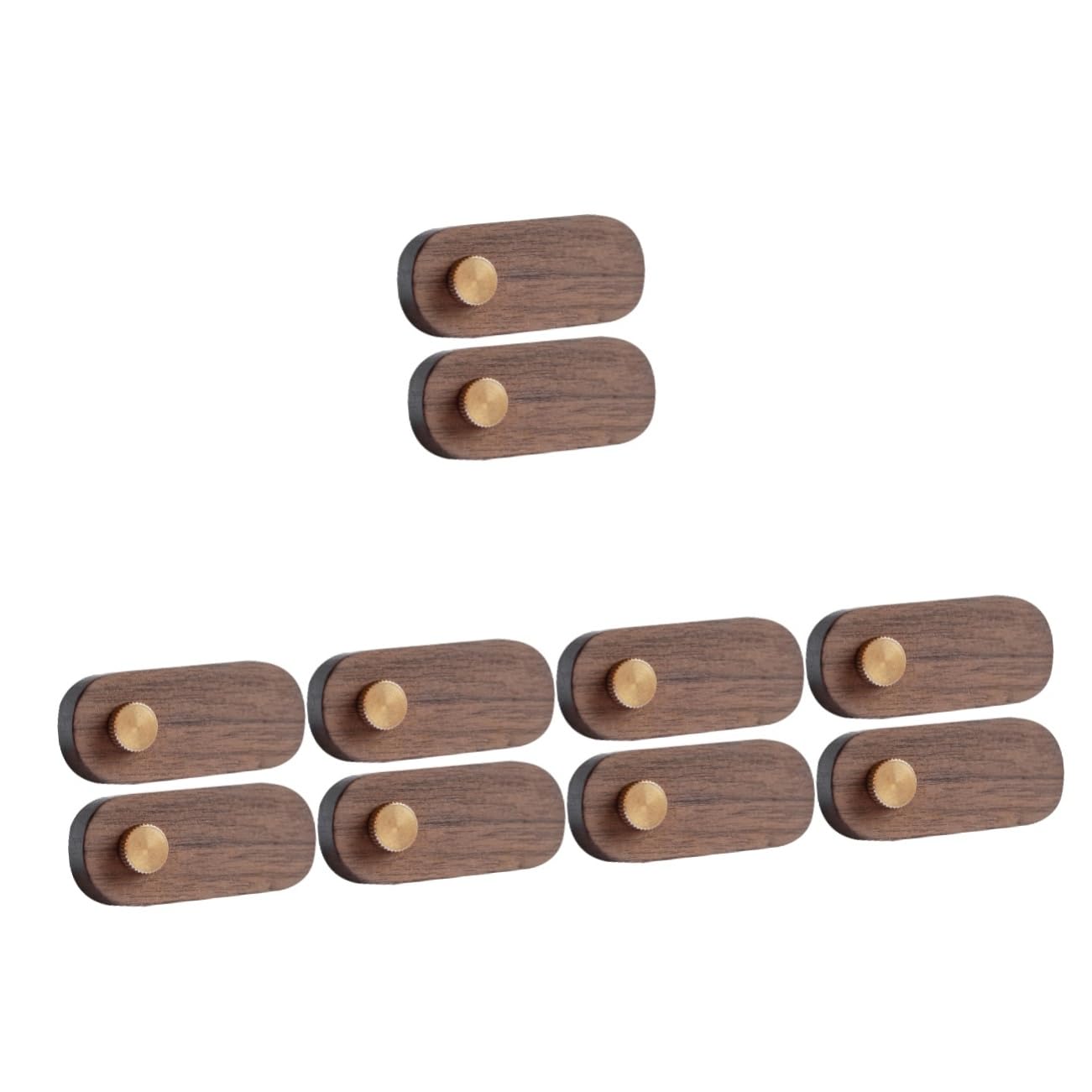 ARTIBETTER 5 Set Cartellino Del Prezzo in Legno In Piedi Vendita Per Display Stand Titolari Di Tag Piccolo Etichetta Tag Etichetta Counta Top Porta Cartelli Espositivi Rame Caffè 2 Pezzi * 5