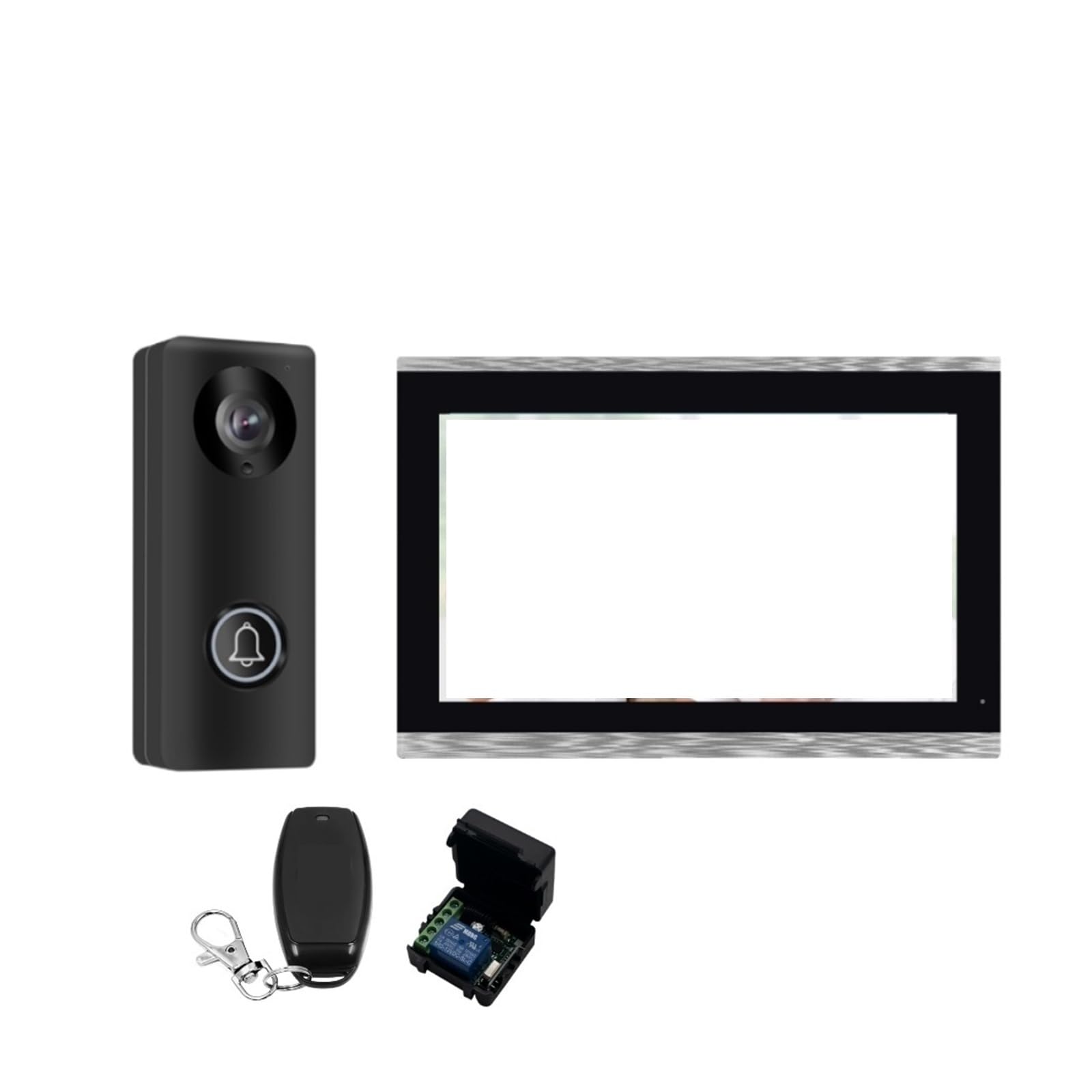 Campanello senza fili Kit Di Sistemi Di Interfono IP POE Digitale WiFi Smart Video Da 10 Pollici Touch Screen Citofono Senza Fili For Campanello Della Villa Del'appartamento per l'ufficio scolastico a