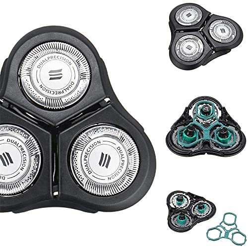 EgBert Remplacement De Tête De Rasoir En Acier Inoxydable Pour Philips Norelco Rq11 1150X 1160X