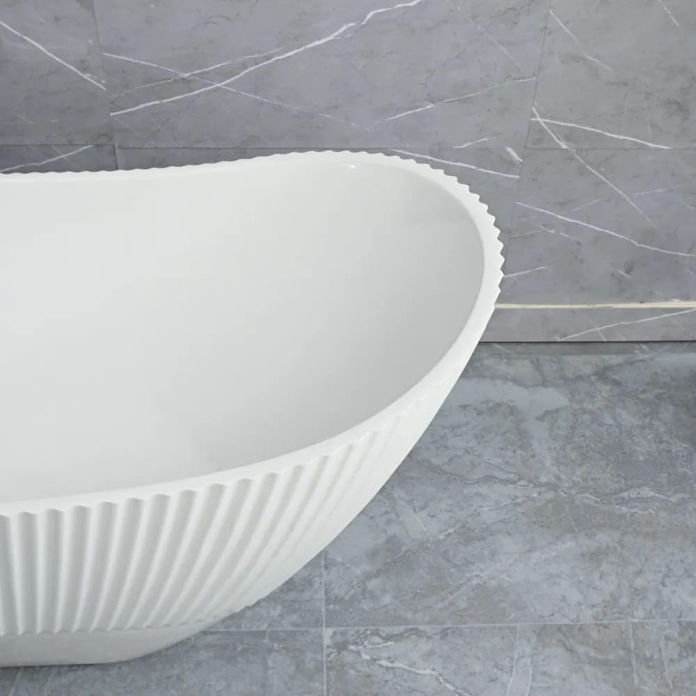 Rea - Bañera acrílica exenta Atena 170 - Acrílico - Blanco - 170x73x71 cm