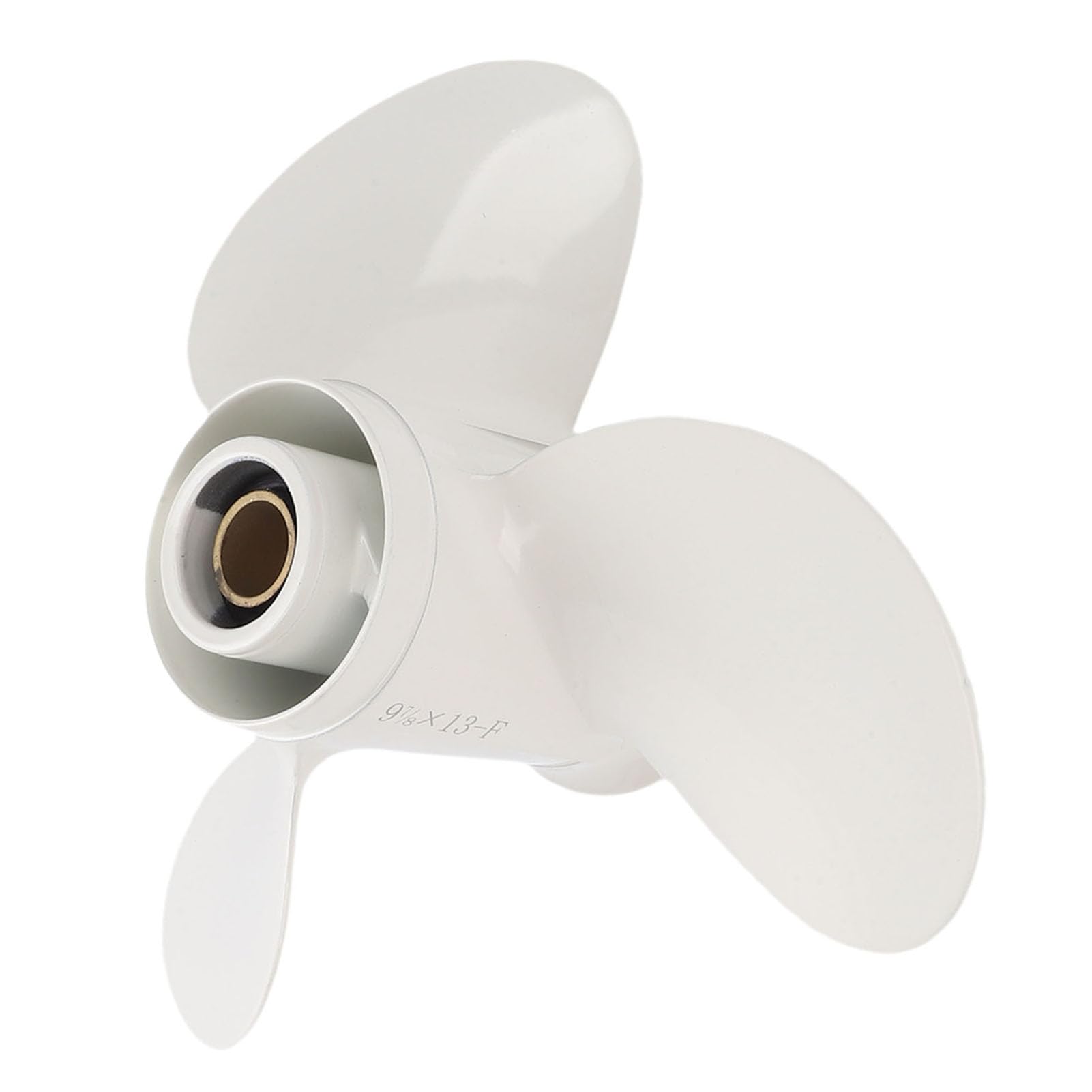 Keenso Außenbordpropeller, 3-Blatt-Bootspropeller aus Aluminiumlegierung 9 7/8 X 13 Zoll mit 10 Zähnen Spline, Ersatz für 20 PS 25 PS 30 Außenbordmotor