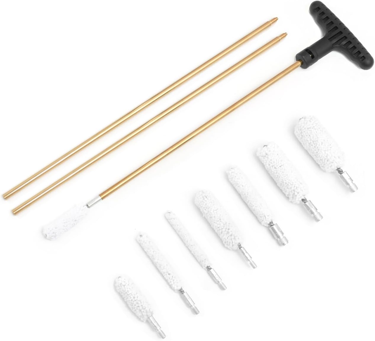 Gun Cleaning Kit Universal for Guns, Gun Brushes for Pistol, Handgun, Shotgun, Stainless Steel Brass Rods, Wire Rope, Hunting Gear Gun Accessories