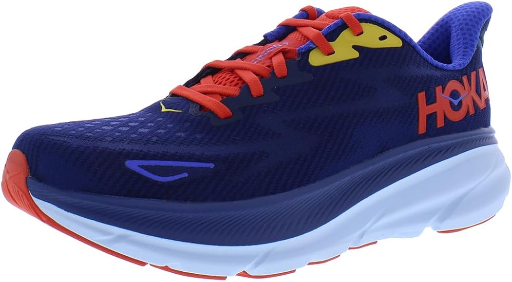 HOKA ONE ONE Herren M CLIFTON 9 Sneaker, BELLWETHER BLUE/DAZZLING 