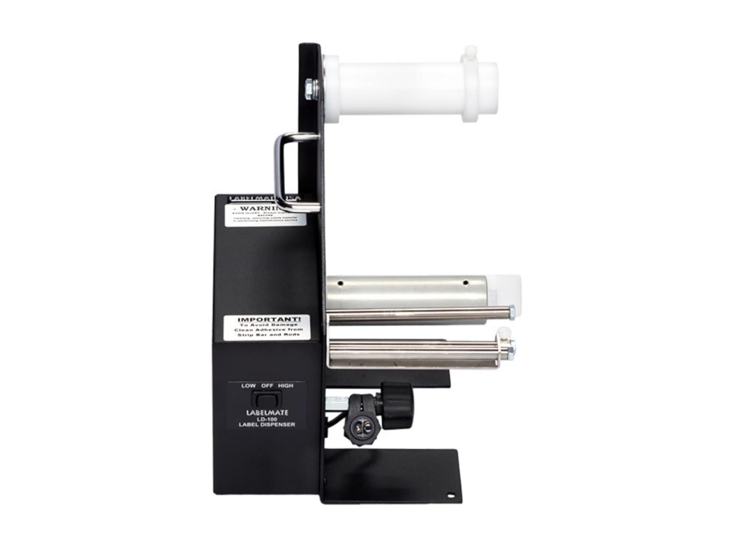 Labelmate LD-100-RS Label Dispenser, 10.5" Height, 8.5" Width, Black