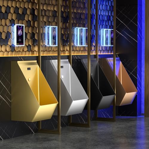 Urinarios de exterior para hombres con sensor automático en acabado oro rosa 3
