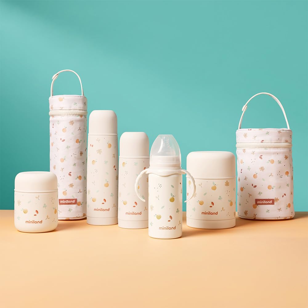 Miniland - Borsa Isotermica per Termos e Biberon da 700 ml per Bambini, Borsa da Trasporto con Manico, Ideale per Termos di Alimenti Solidi (Valencia)