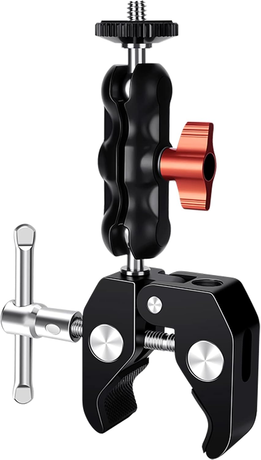 Lanxire Super Clamp Camera Clamp Mount Monitor with 360