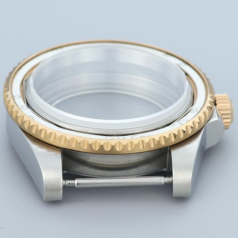 Luxury Rose Gold Watch Case Sapphire Crystal Glass for NH35 NH34 NH38 ETA2824 Miyota 8215 Movement 28.5mm Dial