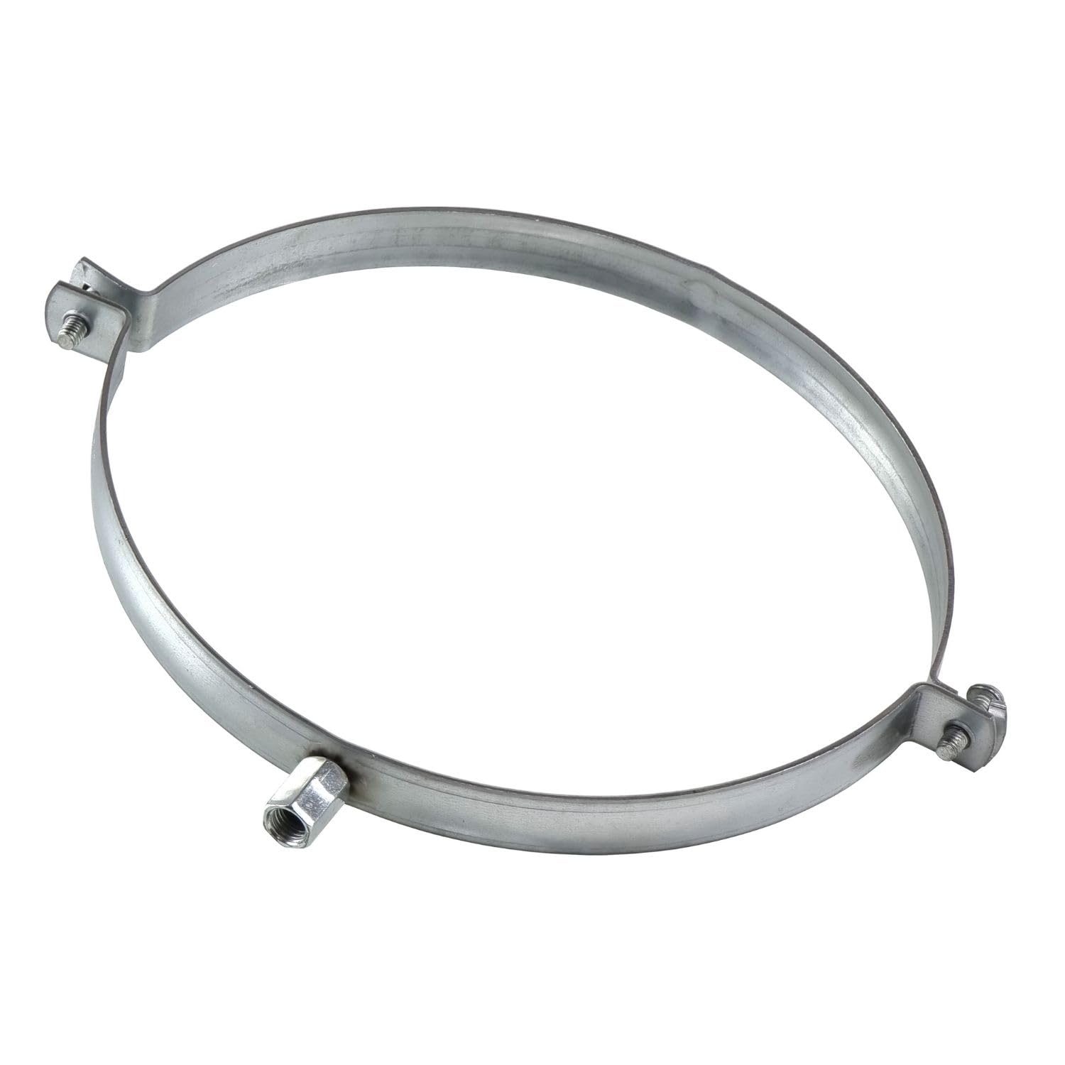 Steinberg14 Galvanised - Ducting Clamp 200Mm / 8" - Galvanized Steel Pipe Clamp - Ventilation Ducting Holder 1 Pcs