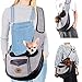 UniM Transportador de Mascotas Perro Gato Pequeño Cachorro Bolsos de Viaje Bolsa de Viaje Plegable Manos Libres Sling Mochila, Gris