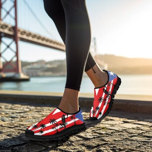 Image of Womens Slip On Walking Shoes Non Slip Loafer Breathable Holiday Travel Shoe Lightweight Casual Low Top Sneakers SizeUS 5.5-11.5