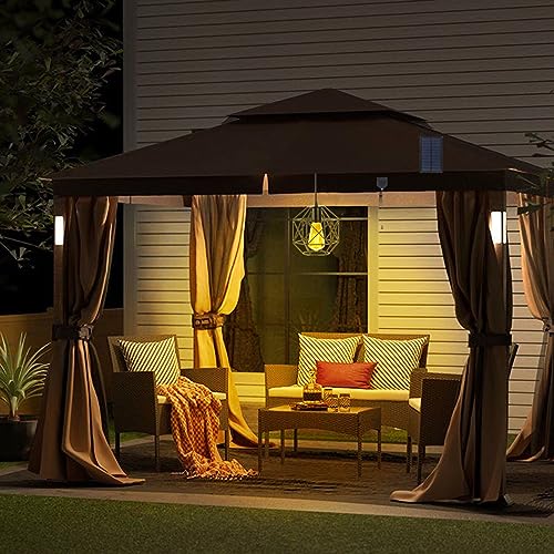 Aofuery Solar Pendant Lights Outdoor Chandelier Hanging Lights, Solar Lights Indoor with Pull Cord for Home Chicken Coop Barn Garage Storage - Image 3